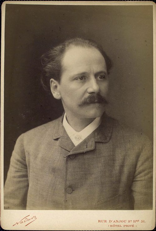 Portrait of Jules Massenet (1842-1912) van Nadar