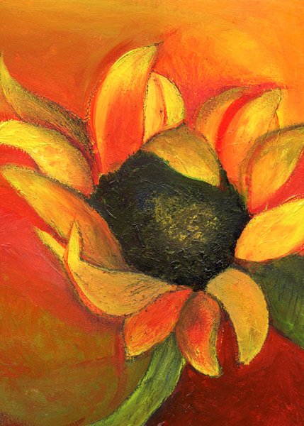 September Sunflower van Nancy Moniz Charalambous
