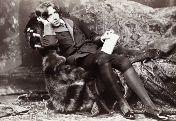 Oscar Wilde (b/w photo)  van Napoleon Sarony