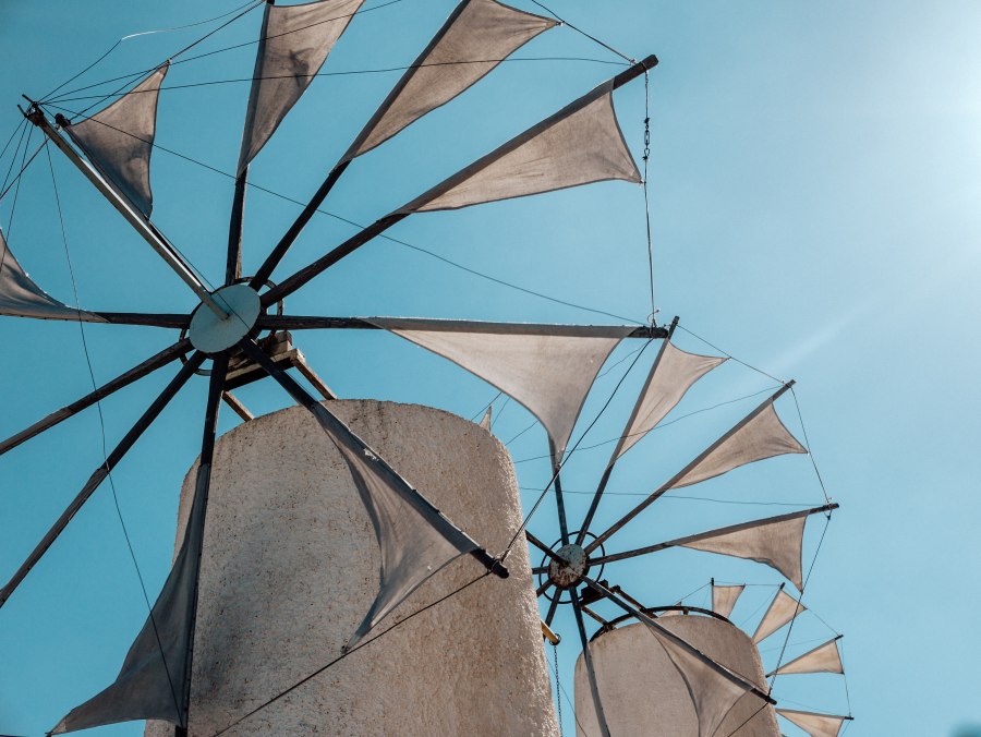 Detail Windmühlen auf Kreta, Lasithi Hochebene van Laura Nenz