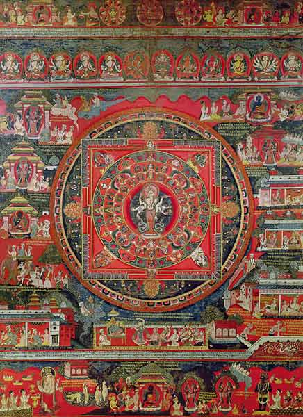 Mandala of Amoghapasa van Nepalese School