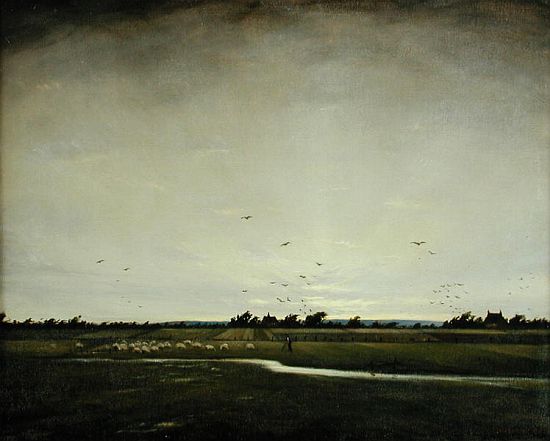 An English Landscape, Romney Marsh van Christopher R.W. Nevinson