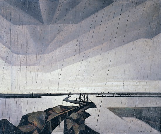 Flooded trench on the Yser van Christopher R.W. Nevinson