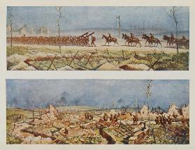 The Roads of France, C and D, from British Artists at the Front, Continuation of The Western Front