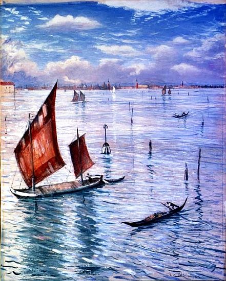 Venice from the Lido van Christopher R.W. Nevinson