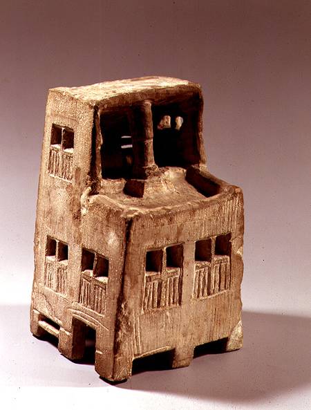 Model of a house van New Kingdom Egyptian
