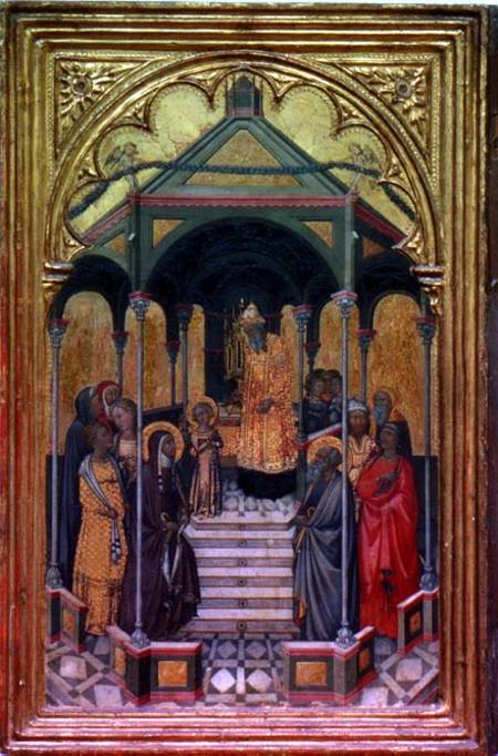 The Presentation of the Virgin at the Temple van Niccolo Bonaccorsi