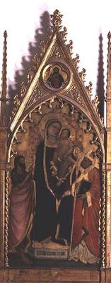 Madonna and Child with Saints (tempera on panel) van Niccolo di Pietro Gerini