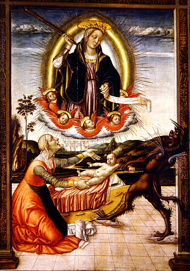 Lady of Relief (tempera on board) van Niccolo di Liberatore