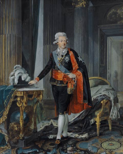 King Gustav III of Sweden (1746-92) van Niclas II Lafrensen