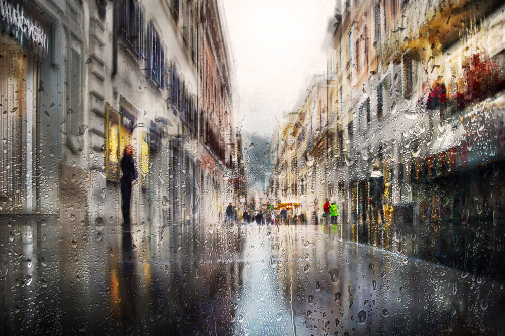 After the rain in the alleys of Rome van Nicodemo Quaglia