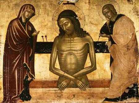 The Agony of Christ with the Virgin and St. John the Baptist c.1489-93 (panel) van Nicola Zafuri