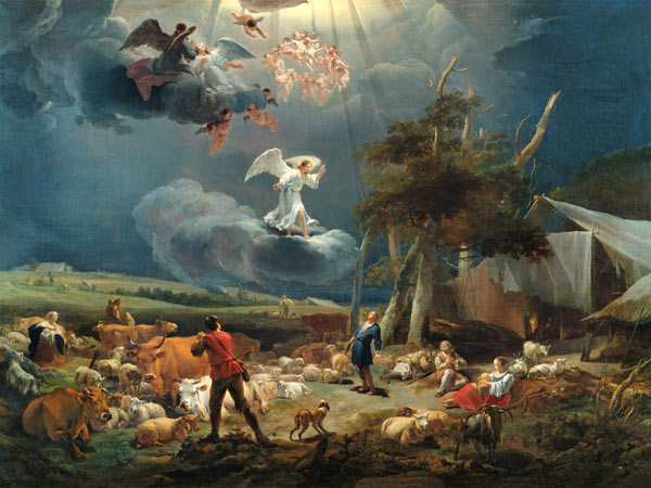 The Annunciation to the Shepherds van Nicolaes Berchem