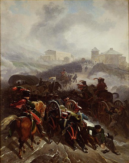 The French Army Crossing the Sierra de Guadarrama, Spain, December 1808 van Nicolas Antoine Taunay
