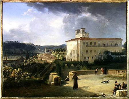View of the Villa Medici, Rome van Nicolas Antoine Taunay