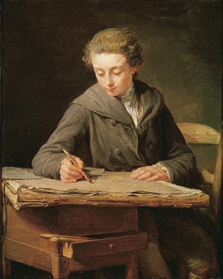 The young draughtsman, Carle Vernet van Nicolas-Bernard Lepicie