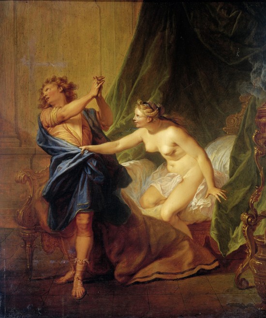Joseph and Potiphar's Wife van Nicolas Bertin