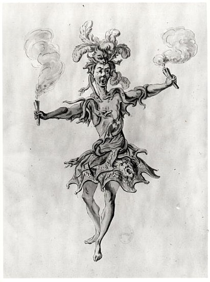 Costume design for the ballet ''Medusa'' van Nicolas Boquet