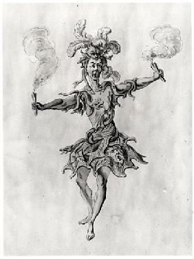Costume design for the ballet ''Medusa''