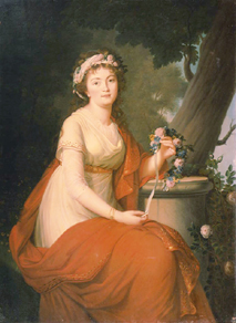 Bildnis der Herzogin T. Jusupova. van Nicolas de Courteille
