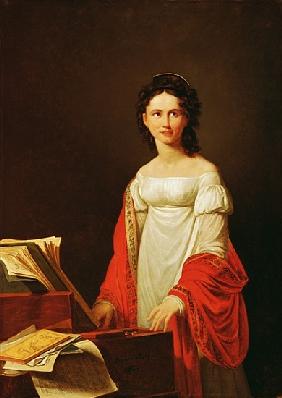 Portrait of the singer Anna Borunova
