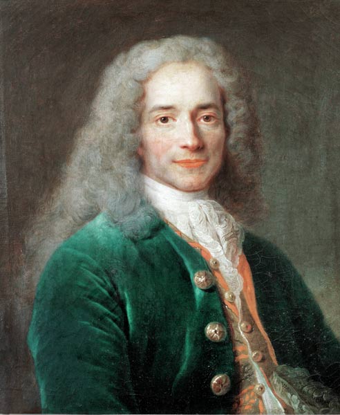 Voltaire / Gemaelde von Largillière van Nicolas de Largilliere