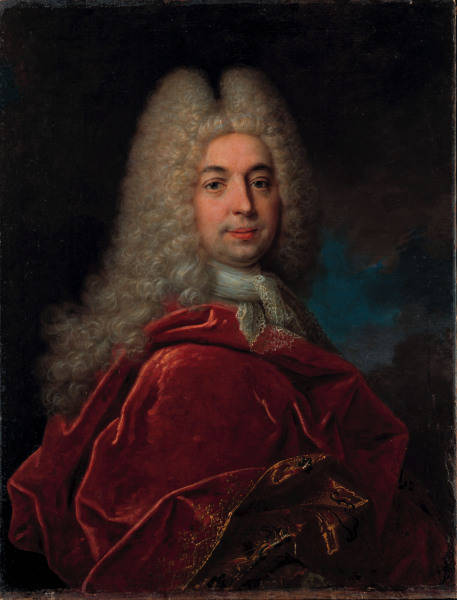 N.de Largilliere, Portraet eines Mannes van Nicolas de Largilliere