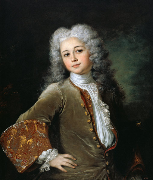 Portrait of a Young Man with a Wig van Nicolas de Largillière