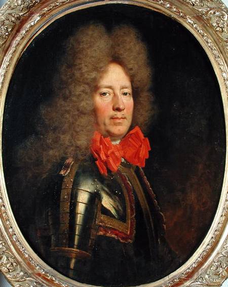Pierre de Montesquiou (1645-1725) Count of Artagnan, Governor of Arras van Nicolas de Largilliere