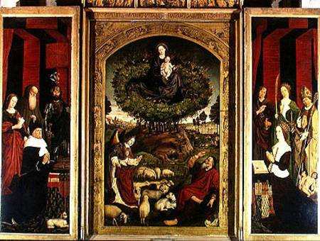 The Triptych of Moses and the Burning Bush van Nicolas Froment