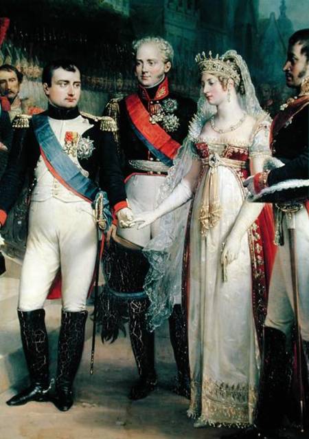Napoleon Bonaparte (1769-1821) Receiving Queen Louisa of Prussia (1776-1810) at Tilsit, 6th July 180 van Nicolas Louis Francois Gosse
