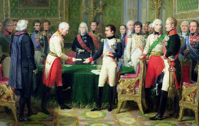 Napoleon I (1769-1821) Receiving Baron Vincent, the Austrian Ambassador, at Erfurt, 28th October 180