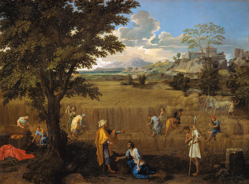 Der Sommer (oder: Ruth und Boos) van Nicolas Poussin