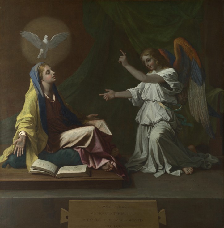 The Annunciation van Nicolas Poussin