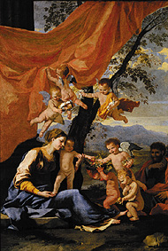 Die heilige Familie van Nicolas Poussin
