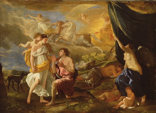 Selene and Endymion van Nicolas Poussin