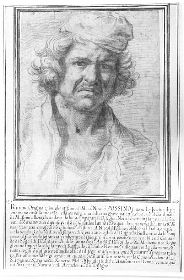 Self Portrait van Nicolas Poussin