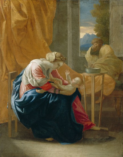 The Holy Family van Nicolas Poussin