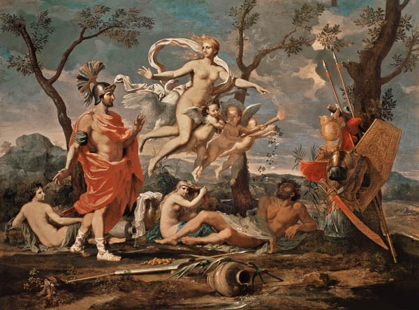 Venus Arming Aeneas van Nicolas Poussin