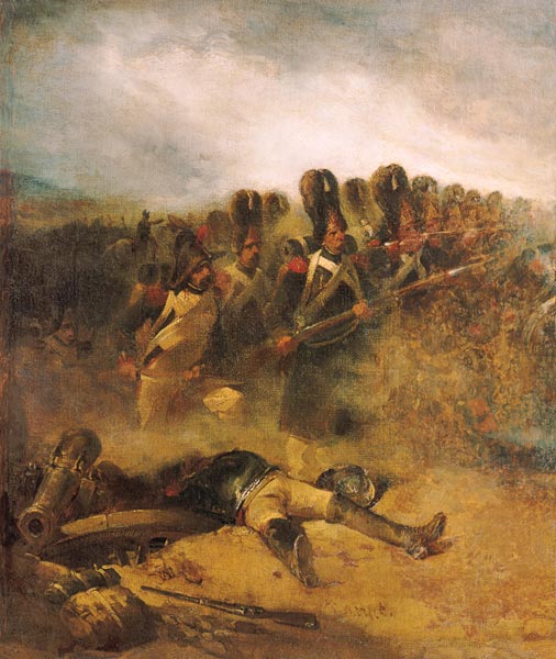 The Battle of Waterloo van Nicolas Toussaint Charlet