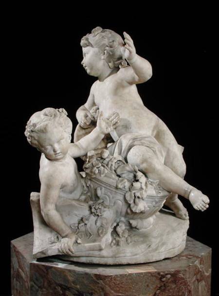 Two Children Fighting over a Bouquet van Nicolas Vinache