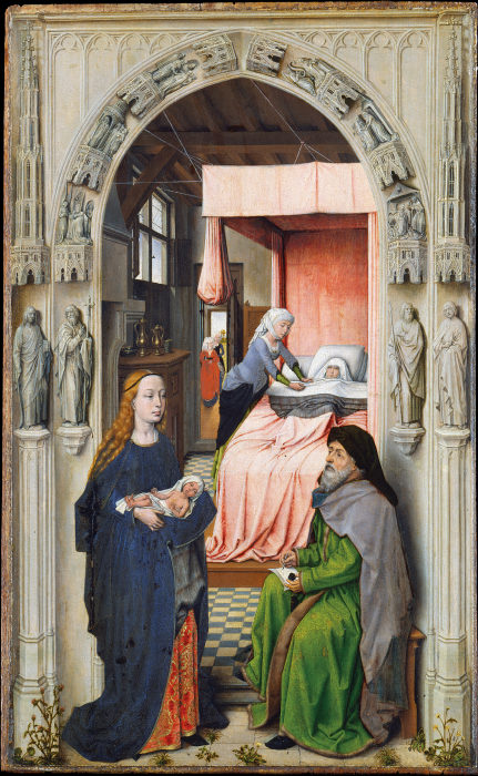 Nativity and Naming of St. John the Baptist van Niederländischer Meister um 1510