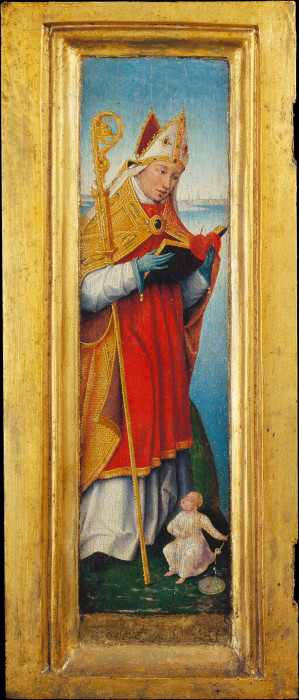St Augustine van Niederländischer oder niederrheinischer Meister um 1510