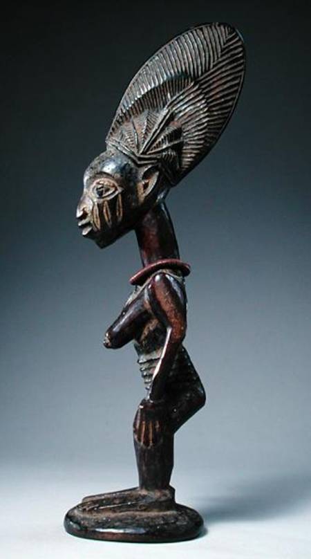 Standing Female Figure, Yoruba Culture van Nigerian