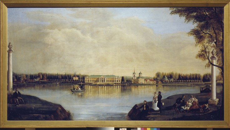View of the Kuskovo Palace van Nikolai Iwanowitsch Podkljutschnikow