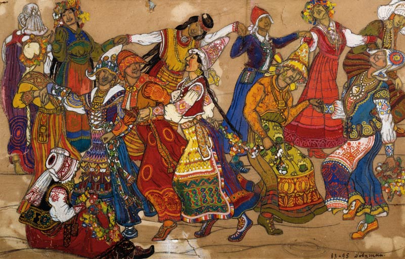 Szene aus Peer Gynt van Nikolai Konstantinow. Roerich