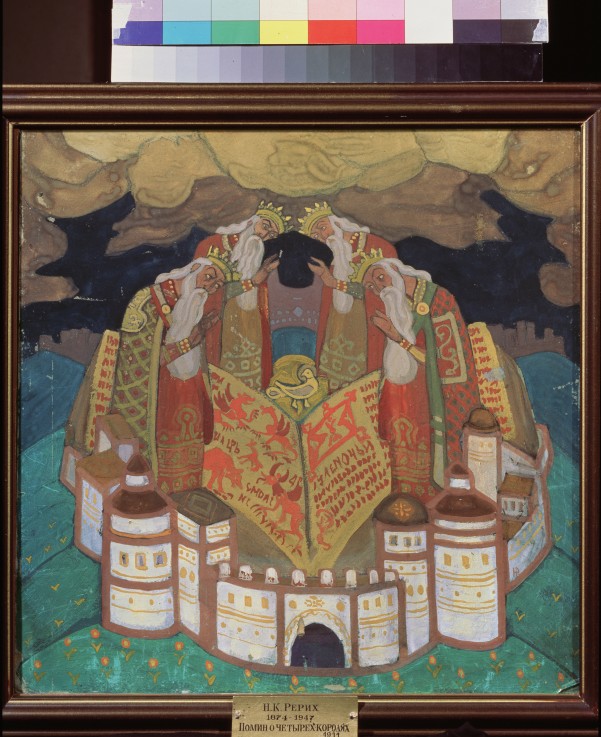 In remembrance of four Kings van Nikolai Konstantinow. Roerich