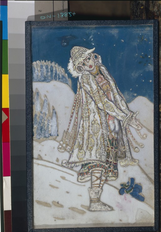 Costume design for the theatre play Snow Maiden by A. Ostrovsky van Nikolai Konstantinow. Roerich