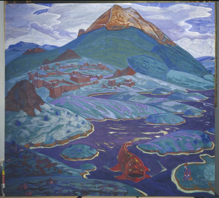 Fantastic Landscape van Nikolai Konstantinow. Roerich