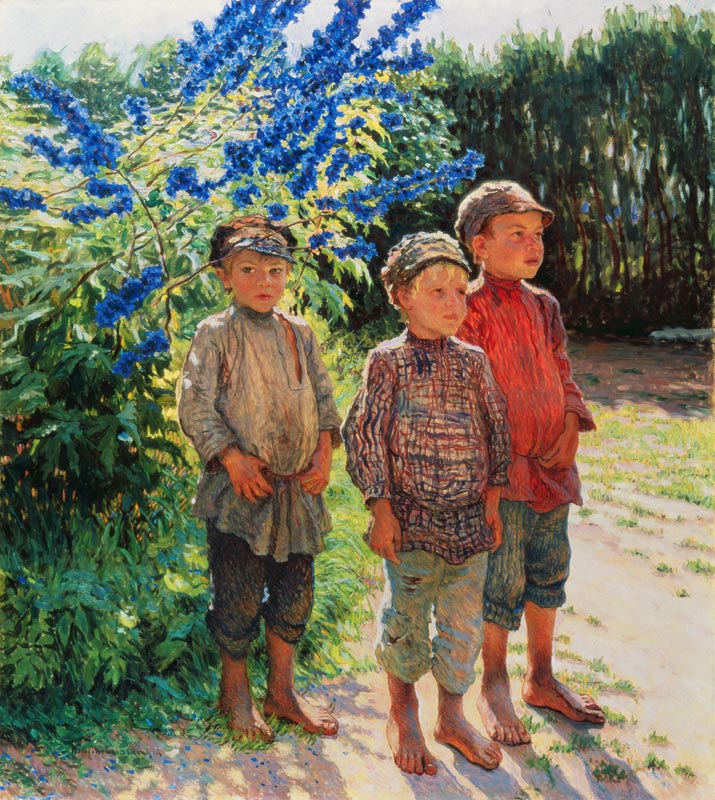 Bauernjungen van Nikolai P. Bogdanow-Bjelski